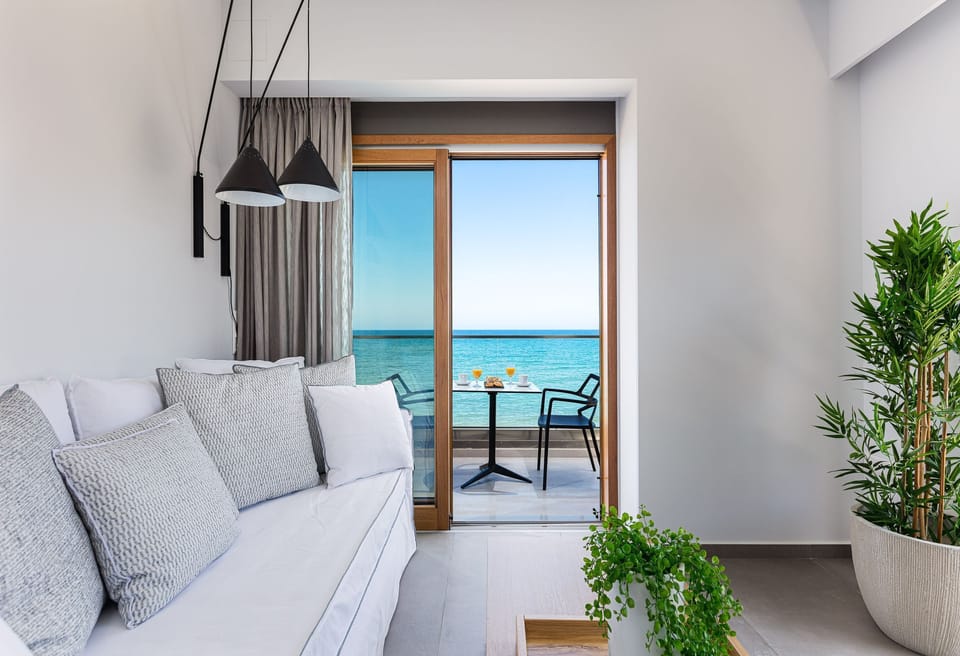 Superior Apartment, Sea View | Living area | Smart TV