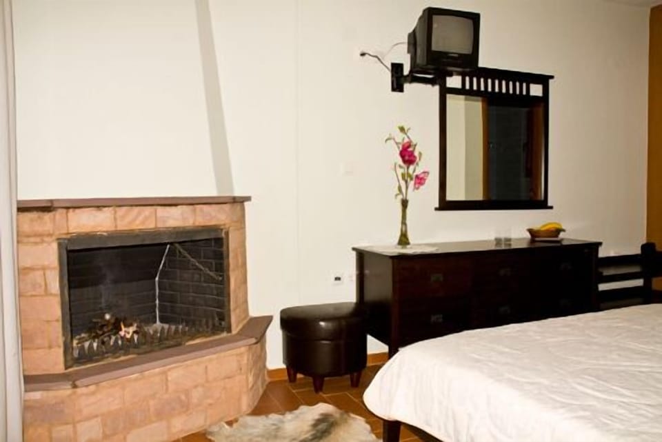 Double Room, 1 Queen Bed, Fireplace, Mountain View | Premium bedding, down comforters, Select Comfort beds, minibar