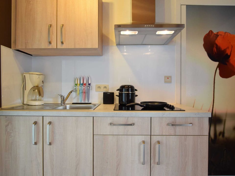 Apartment | Private kitchen | Microwave, highchair