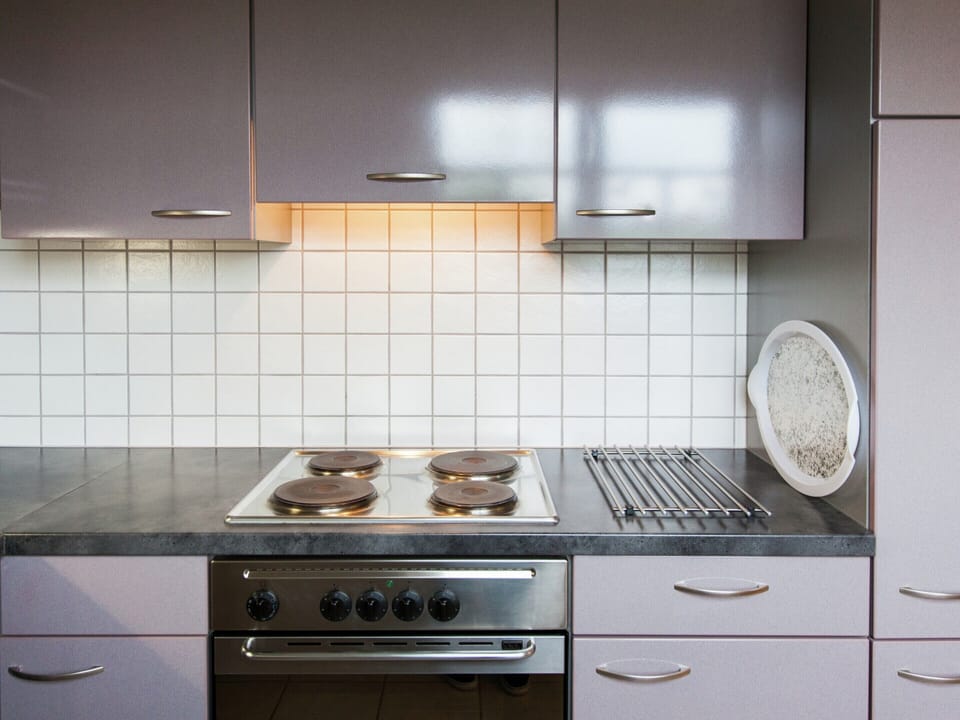 Apartment | Private kitchen | Stovetop, highchair