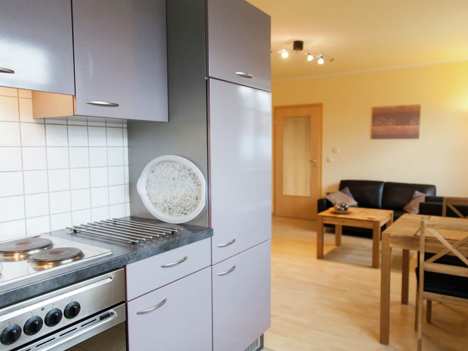 Apartment | Private kitchen | Stovetop, highchair