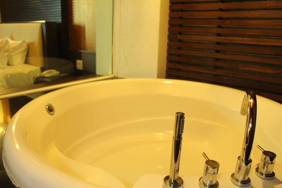 Executive Suite | Bathroom | Free toiletries, hair dryer, towels, soap