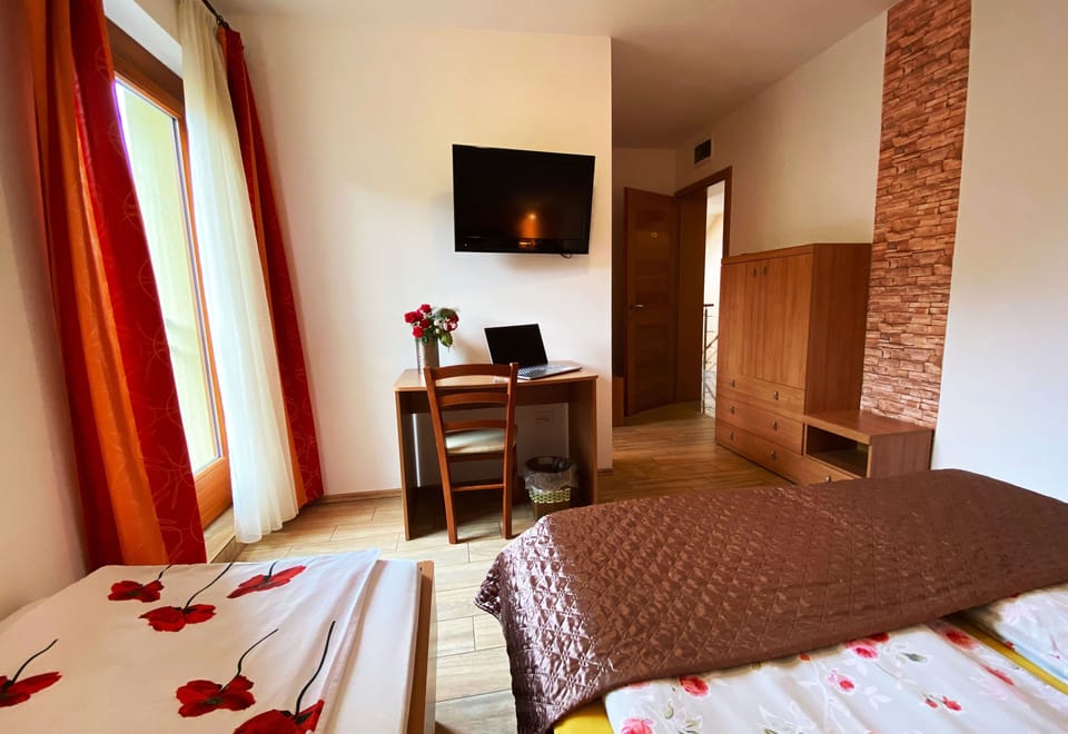 Classic Double or Twin Room, Mountain View | 1 bedroom, pillowtop beds, desk, free wired internet