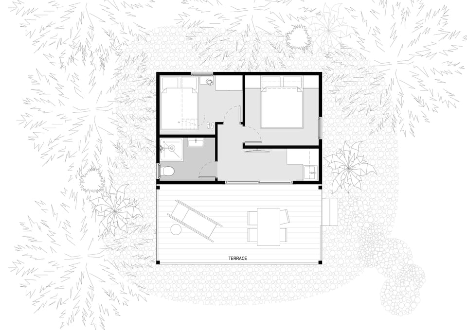 Superior Two-Bedroom Glamping Home | Terrace/patio