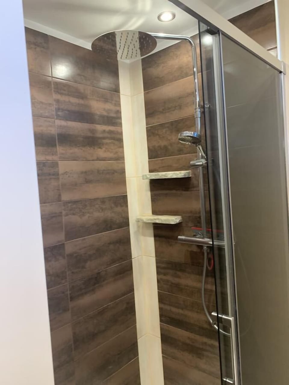 Double Room (Rêve) | Bathroom | Shower, hair dryer, towels, toilet paper