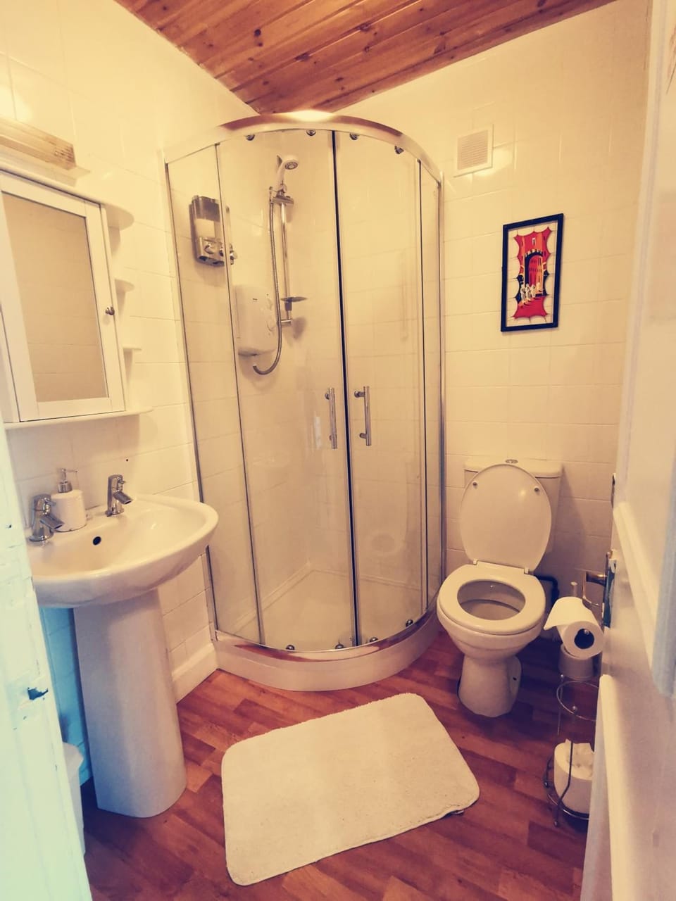 Free toiletries, hair dryer, bathrobes, towels