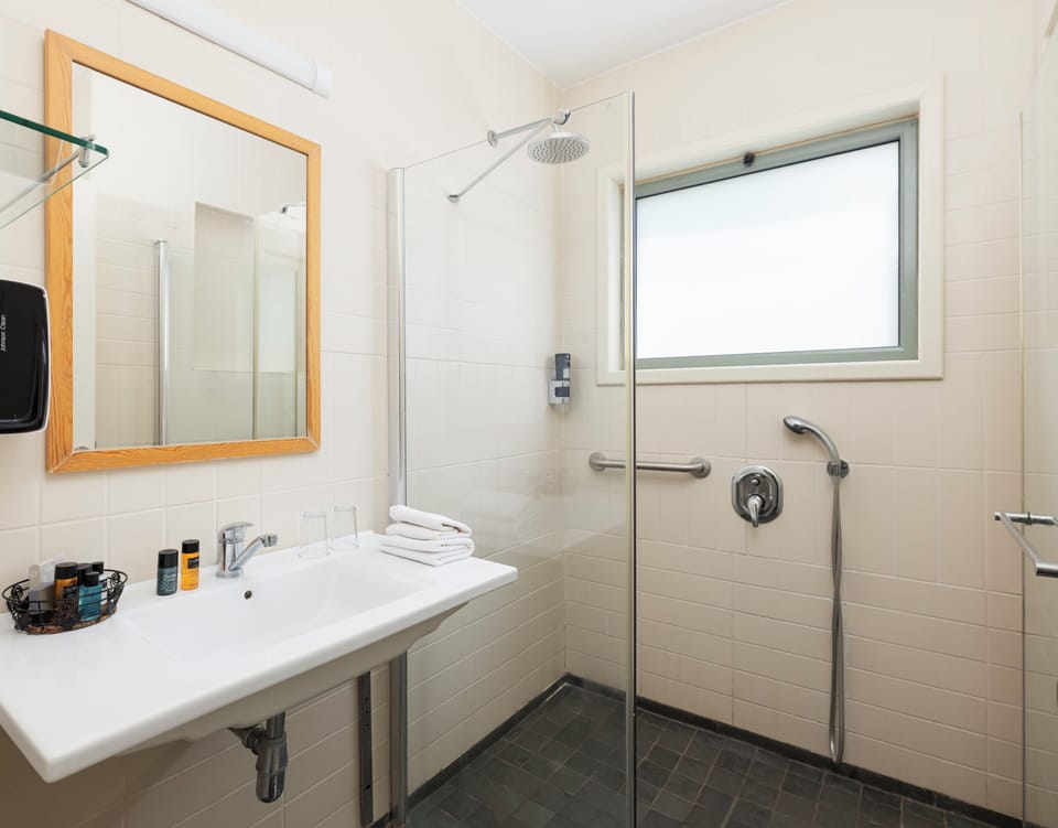 Suite With Jacuzzi | Bathroom | Shower, free toiletries, hair dryer, towels