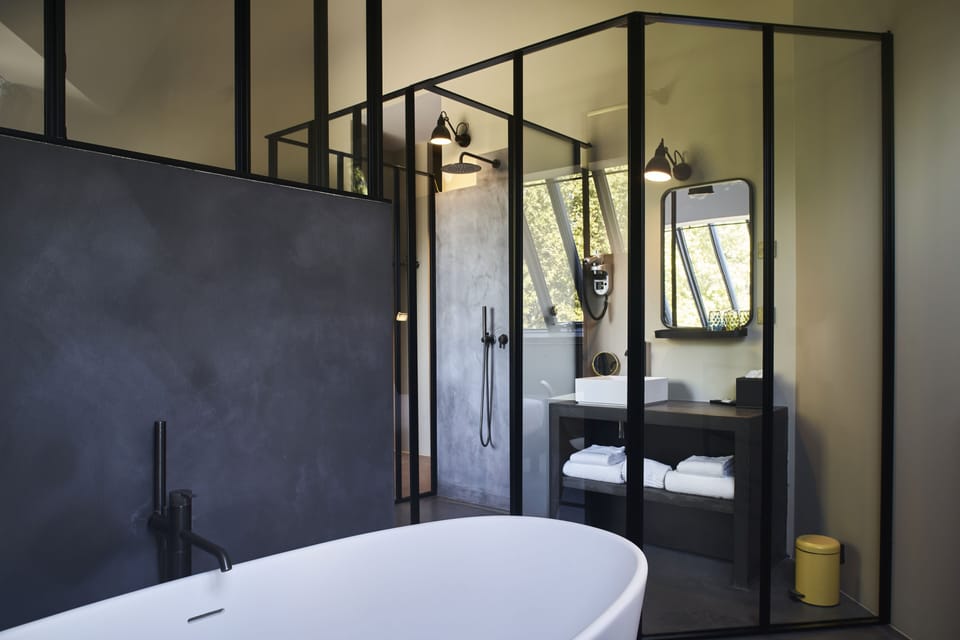 Comfort Double Room | Bathroom | Separate tub and shower, hair dryer, bathrobes, slippers