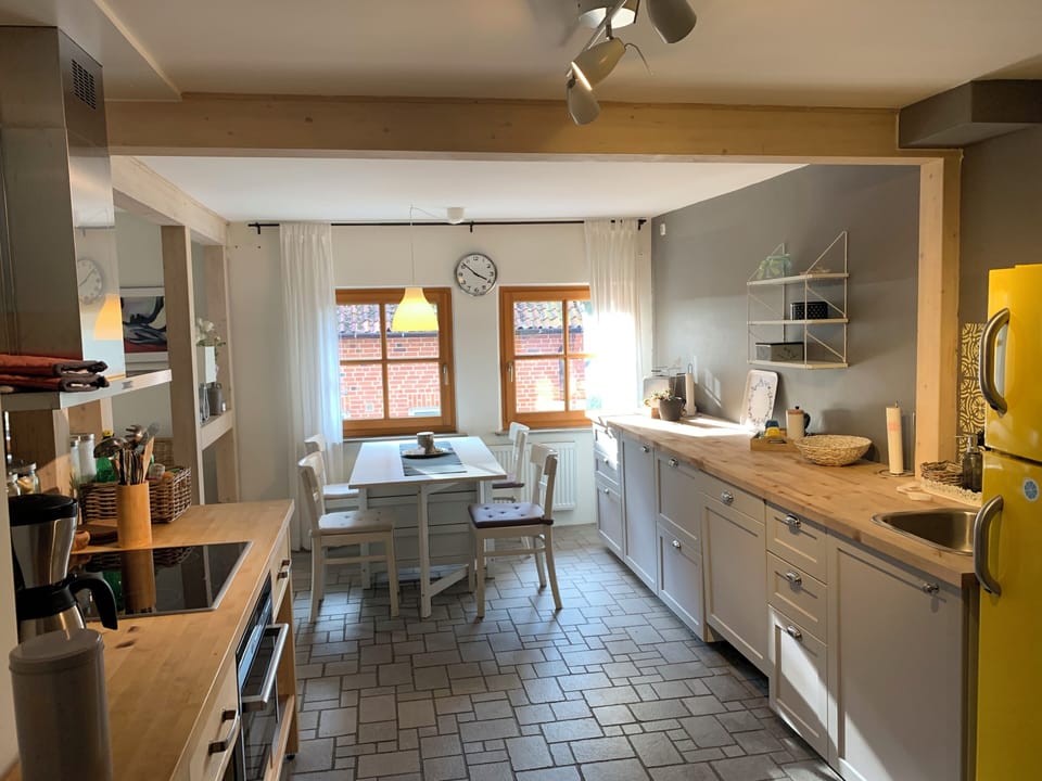 Condo, 2 Bedrooms, Balcony, Garden View (incl. EUR 80 Cleaning fee) | Private kitchen | Full-size fridge, microwave, oven, stovetop