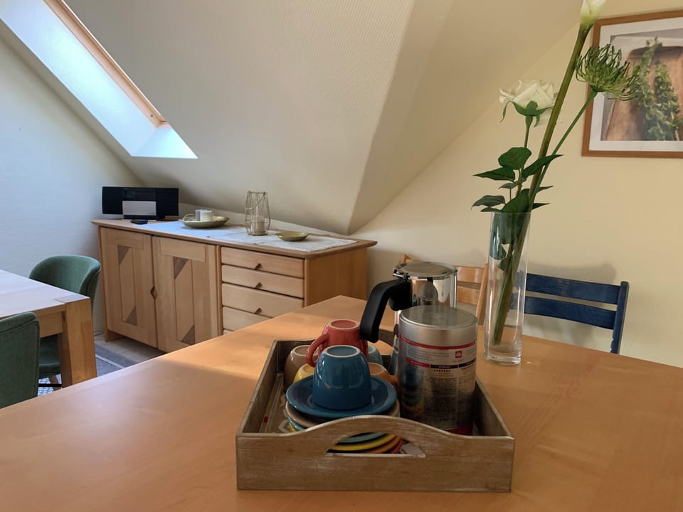 Condo, Balcony, Garden View (incl. EUR 120 Cleaning fee) | Private kitchen | Full-size fridge, microwave, oven, stovetop