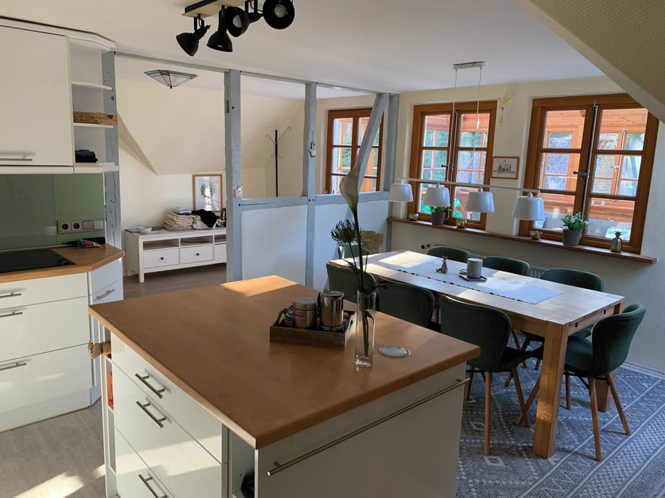 Condo, Balcony, Garden View (incl. EUR 120 Cleaning fee) | Private kitchen | Full-size fridge, microwave, oven, stovetop