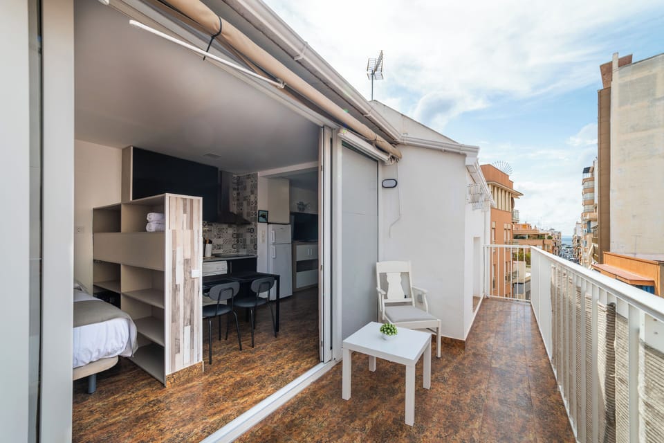 Panoramic Apartment, 1 Queen Bed with Sofa bed, Partial Sea View | Terrace/patio