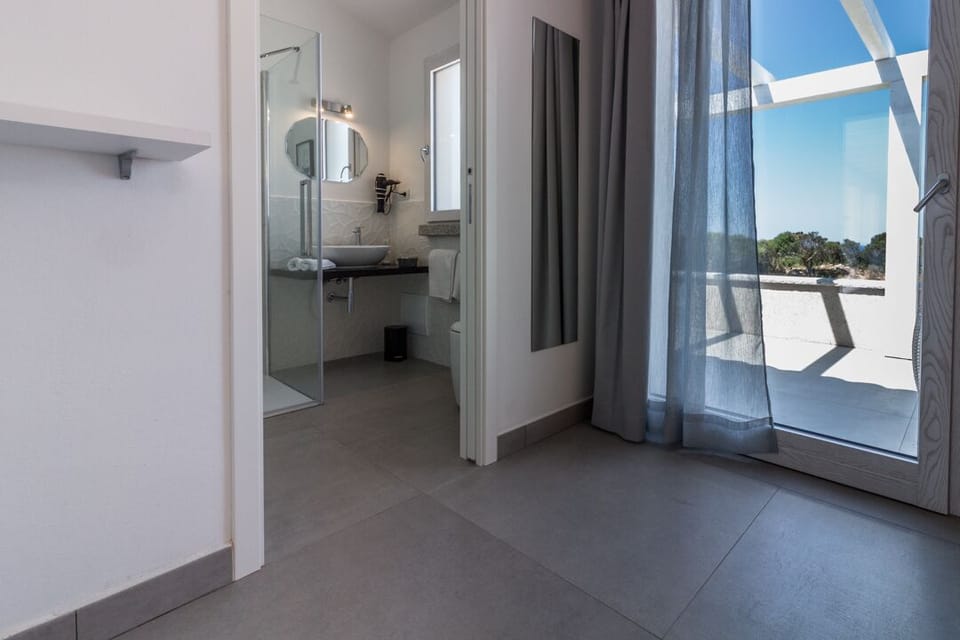 Deluxe Double Room (4) | Bathroom | Shower, free toiletries, hair dryer, slippers