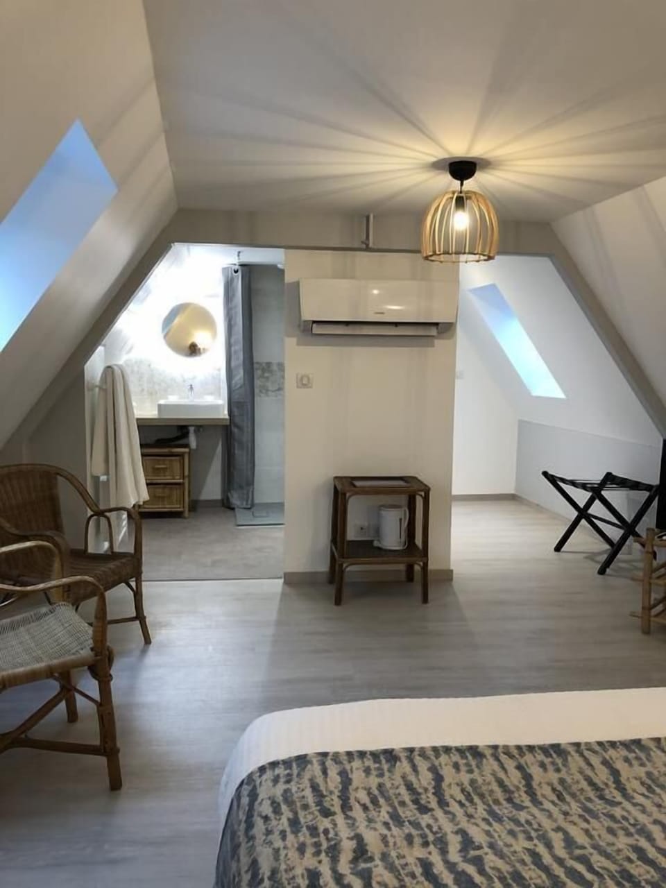 Double Room (St Hilaire) | Living area | Flat-screen TV