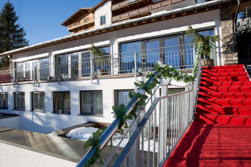 Outdoor wedding area