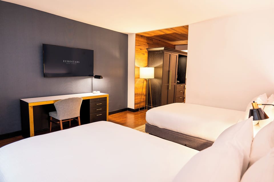 In-room safe, desk, blackout drapes, iron/ironing board
