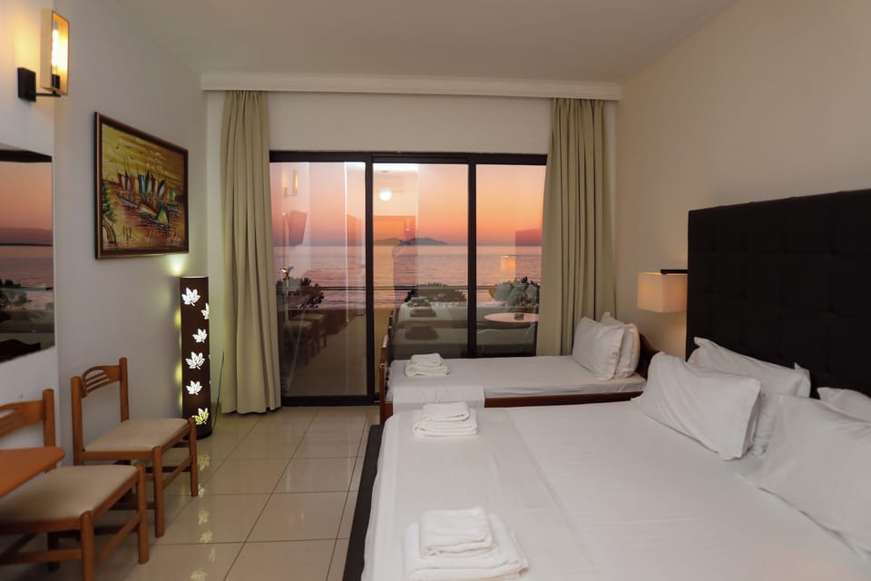 Standard Triple Room, Sea View | Premium bedding, Select Comfort beds, minibar, in-room safe