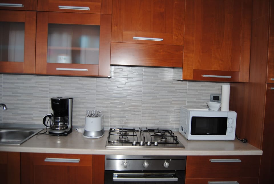 Studio, Lake View | Private kitchen | Coffee/tea maker, full-size fridge, microwave, oven
