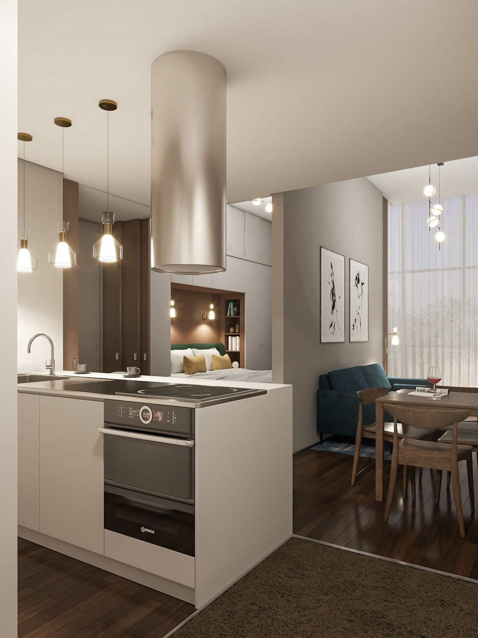 Deluxe 1-Bedroom Apartment | Private kitchen | Shared fridge, microwave