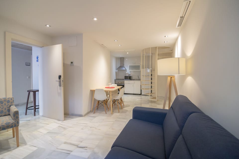 Standard Apartment, 1 Bedroom (4 People) | Living area | 19-inch LED TV with digital channels, TV