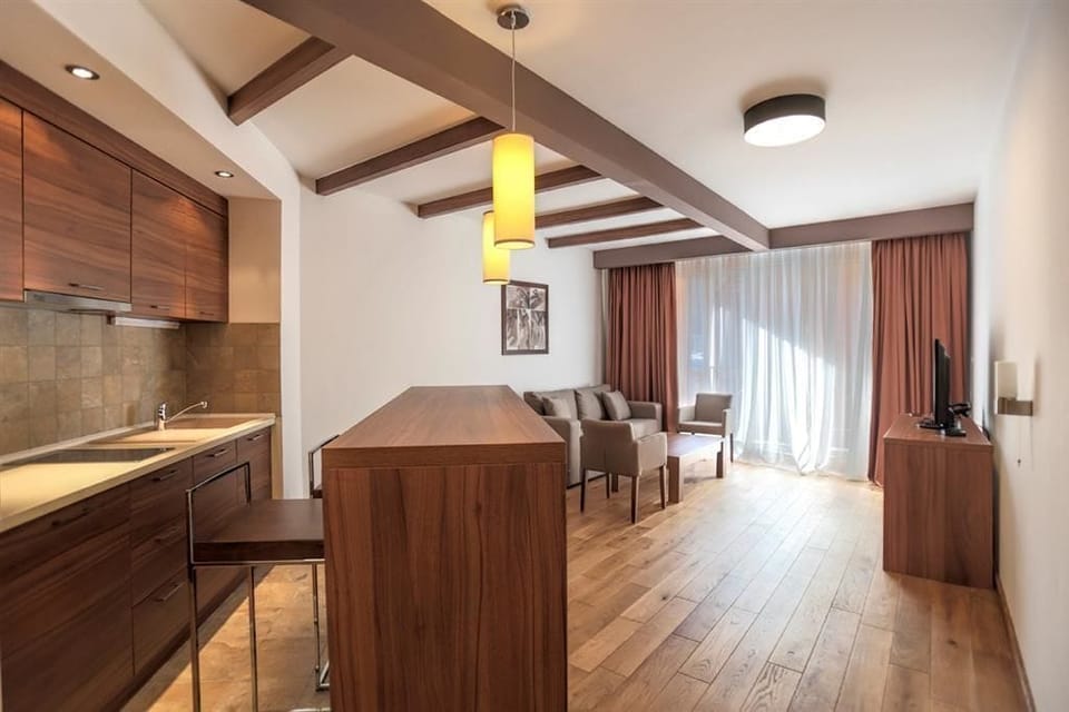 Standard Apartment | Minibar, in-room safe, desk, soundproofing