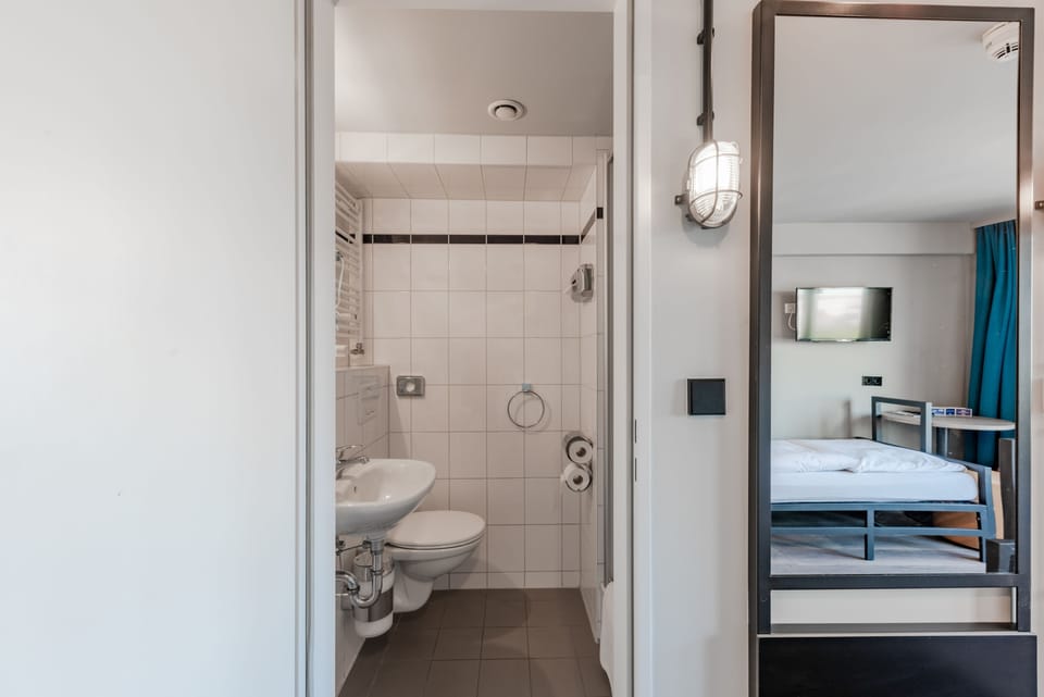 Shower, eco-friendly toiletries, hair dryer, soap