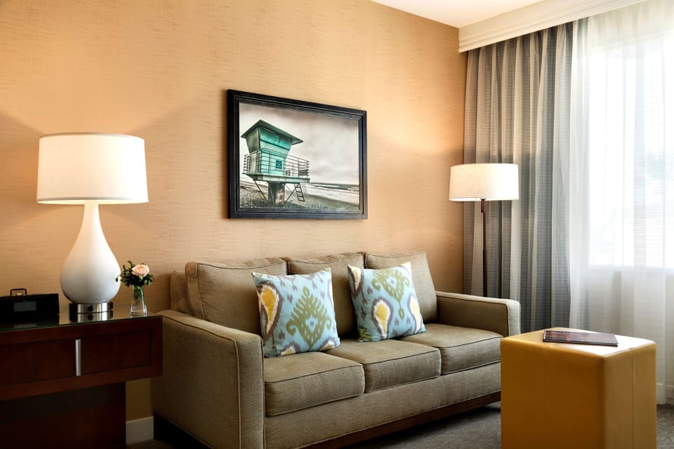 Premium bedding, pillowtop beds, in-room safe, desk