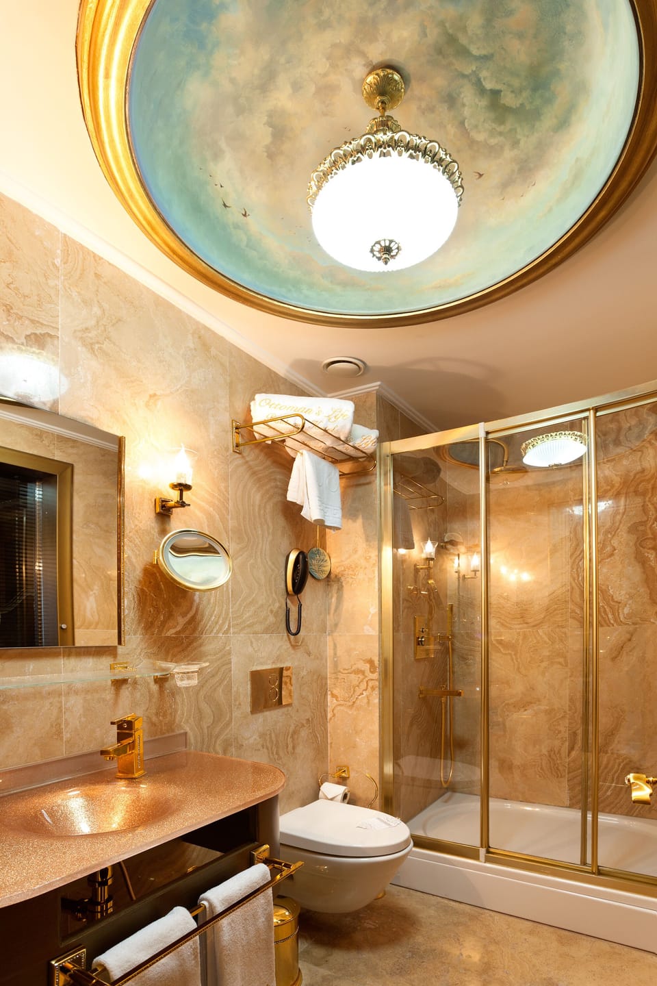 Superior Room | Bathroom | Hair dryer, slippers, bidet, towels