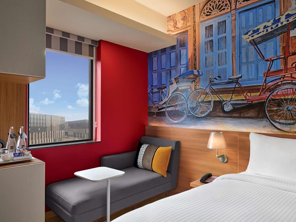 Memory foam beds, minibar, in-room safe, desk