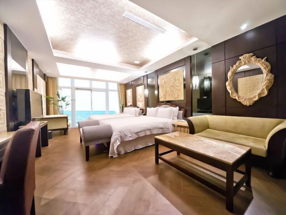 Luxury Room, Multiple Beds, Beach View | Desk, blackout drapes, rollaway beds, free WiFi