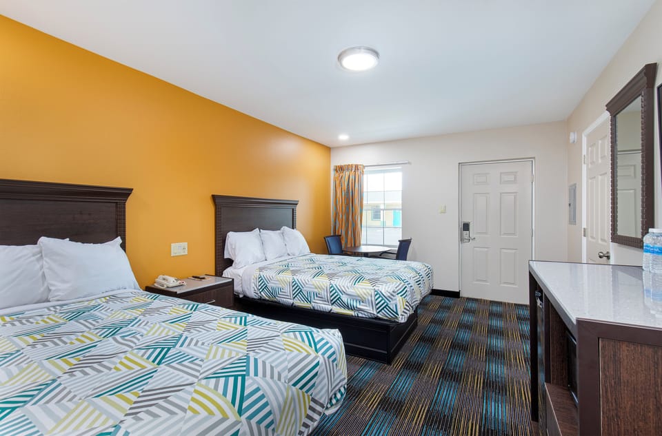 Standard Double Room, 2 Double Beds, Non Smoking | Iron/ironing board, free WiFi