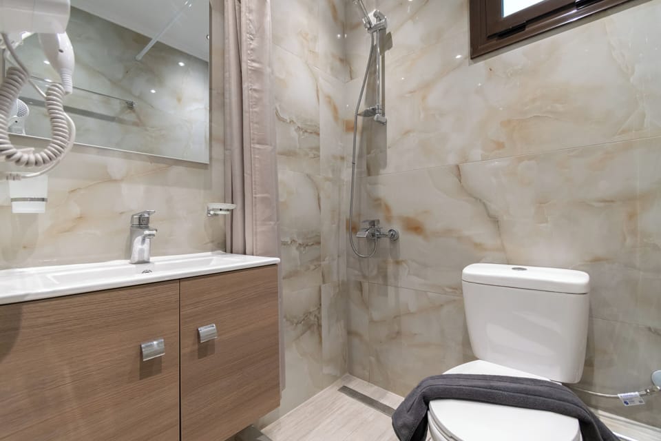 Shower, hair dryer