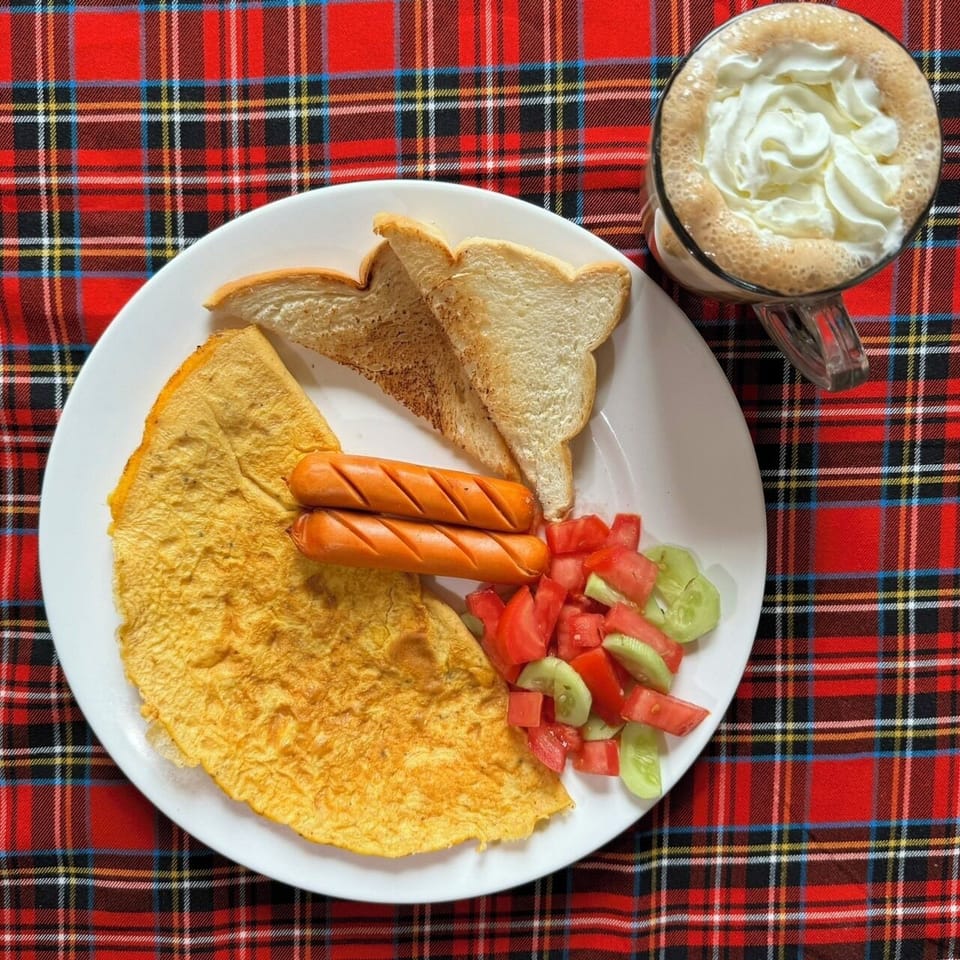 Daily self-serve breakfast for a fee