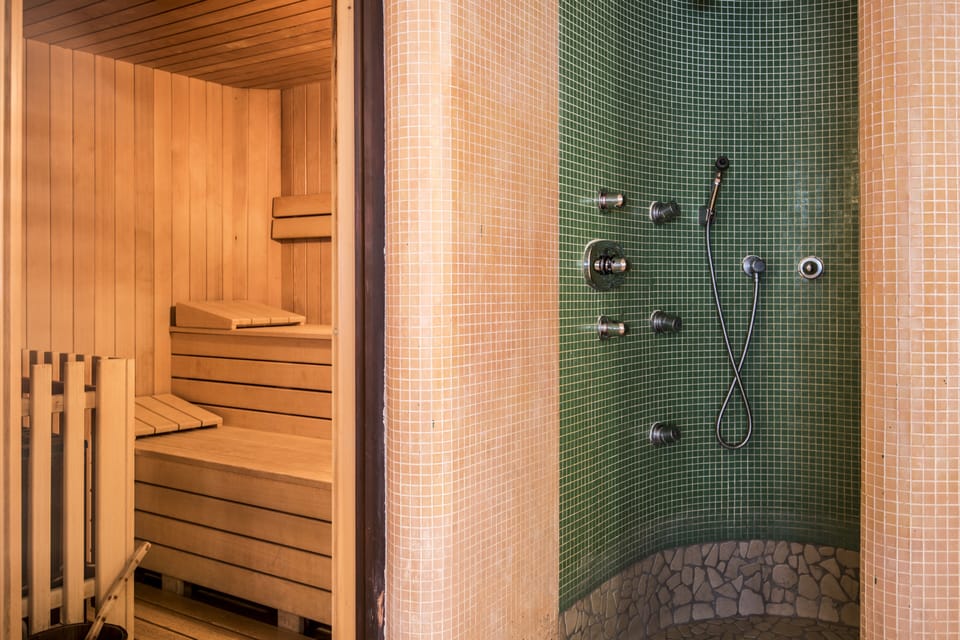 Sauna, hot tub, steam room