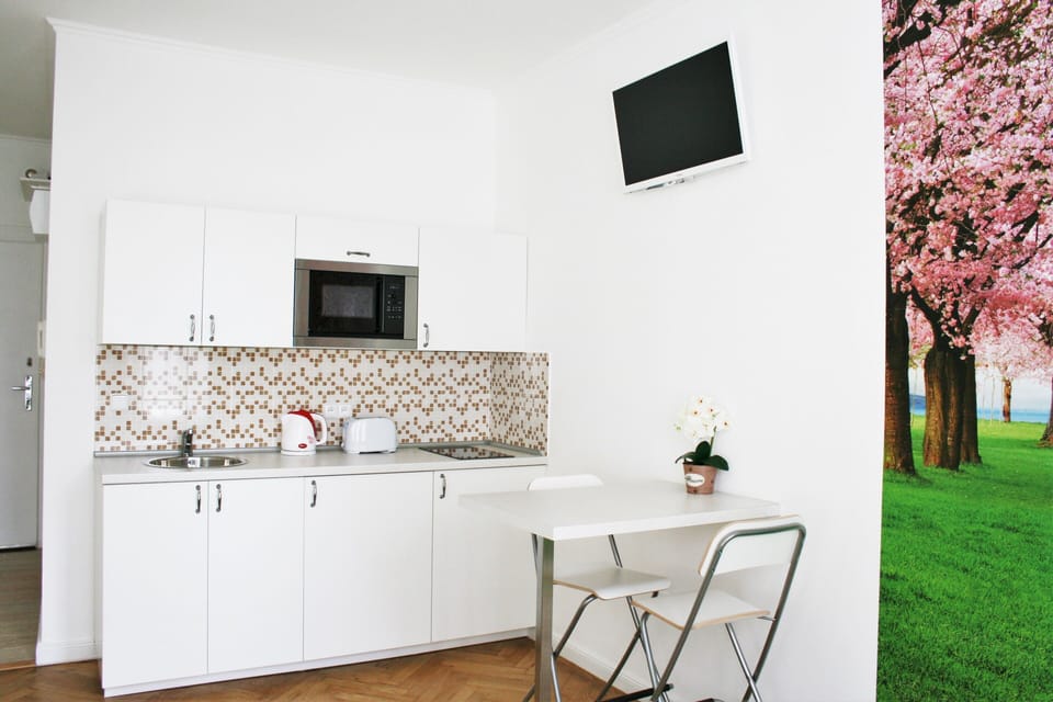 Comfort Studio | Private kitchenette | Fridge, microwave, stovetop, coffee/tea maker