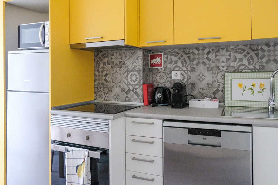 City Apartment, 2 Bedrooms | Private kitchen | Full-size fridge, microwave, oven, stovetop