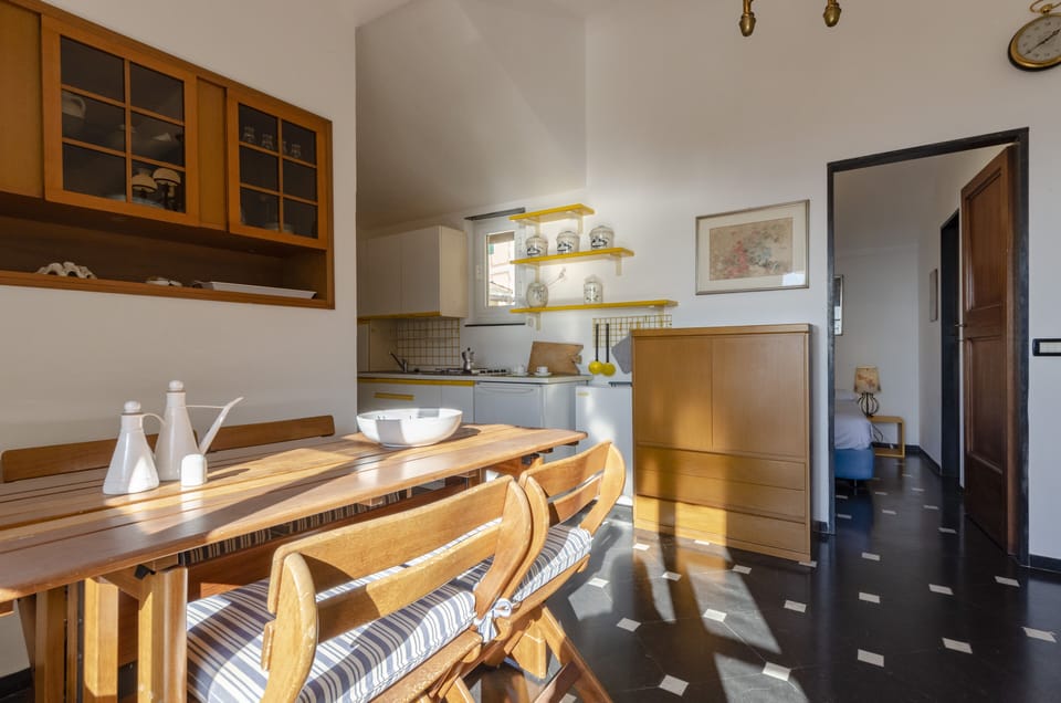 Apartment, 1 Bedroom, Sea View | Private kitchen | Fridge, microwave, stovetop, coffee/tea maker