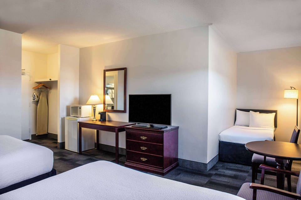 Room, Multiple Beds, Non Smoking | Premium bedding, desk, blackout drapes, iron/ironing board