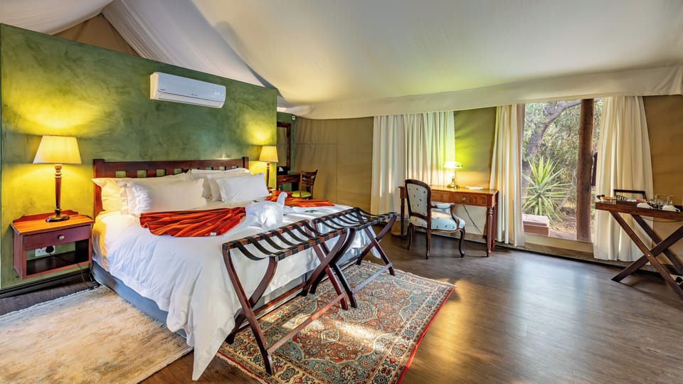 Luxury Tent | Premium bedding, pillowtop beds, minibar, in-room safe