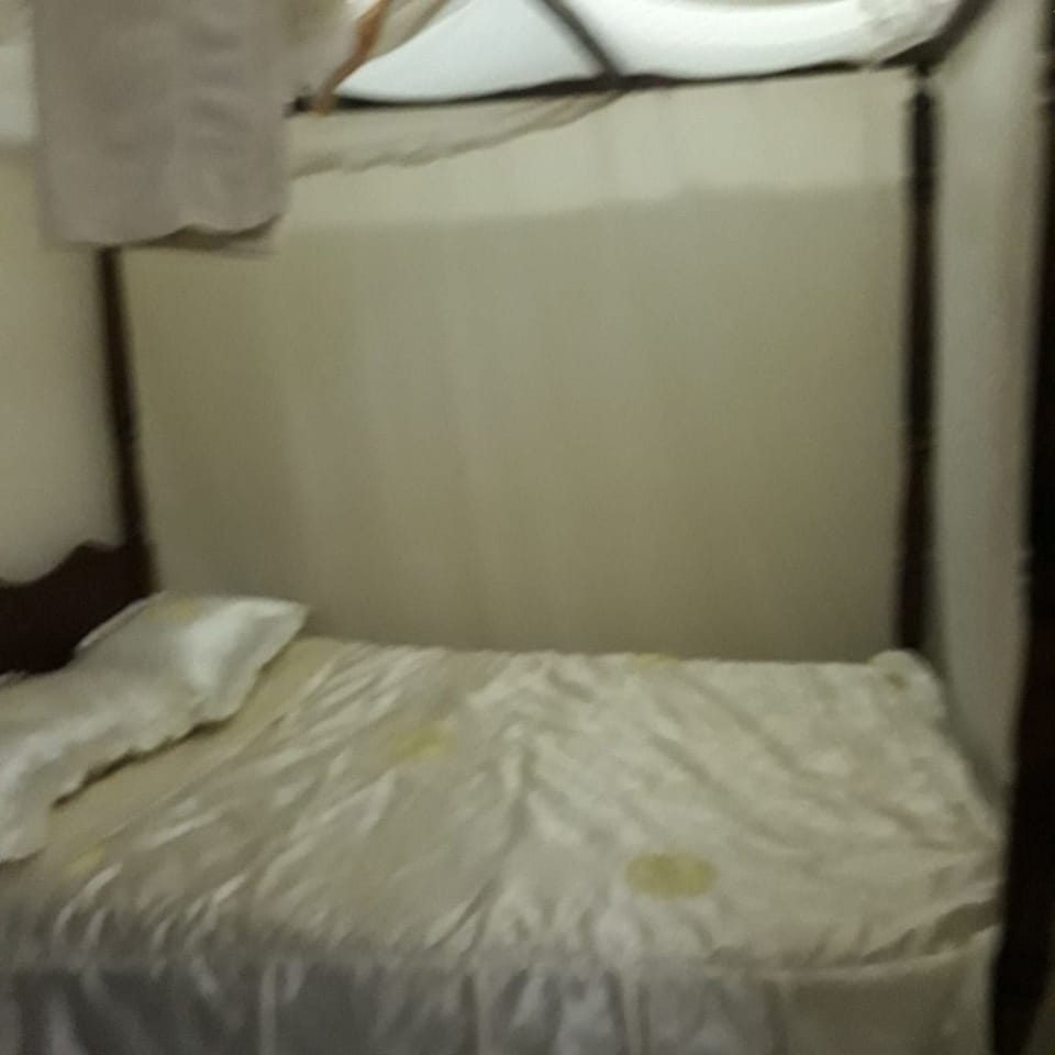 Desk, bed sheets