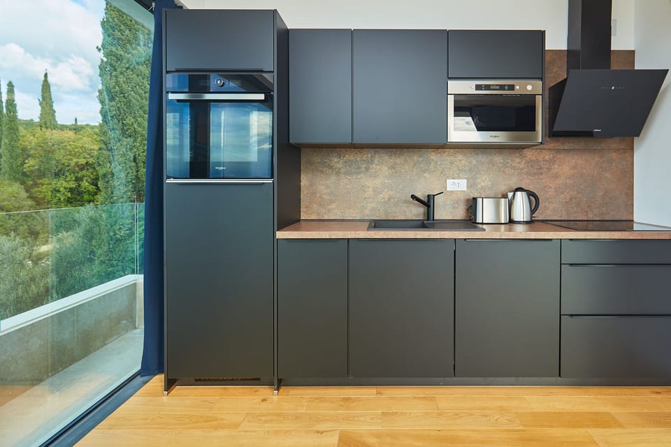 Design Villa, 6 Bedrooms, Private Pool, Sea View (6 Bedrooms) | Private kitchen | Full-size fridge, microwave, oven, stovetop