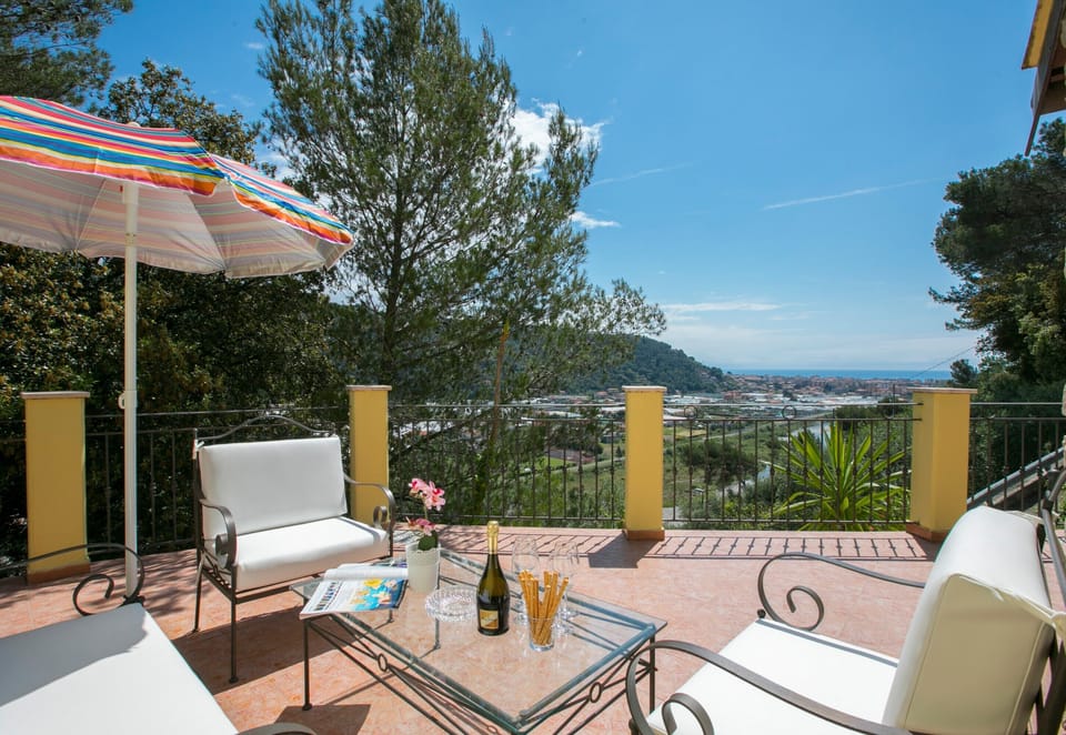 Family Villa, 3 Bedrooms, 2 Bathrooms, Mountainside (Villa Monte Enrico - With Pool &) | Terrace/patio