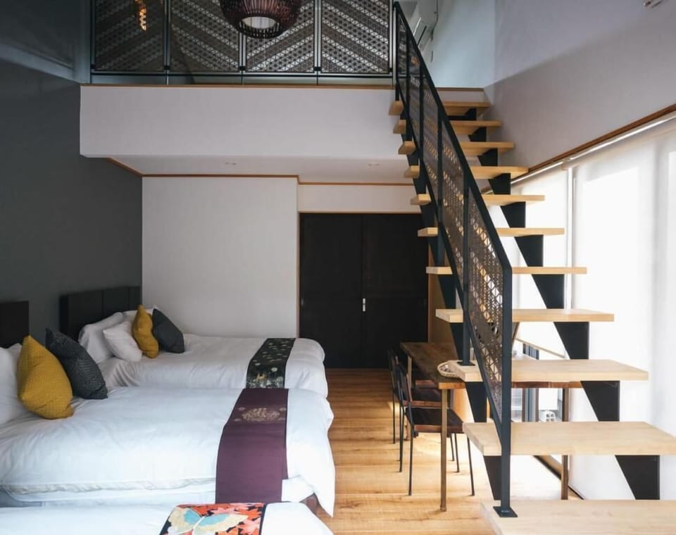 Asagiri 2F, Family Suite with Balcony | WiFi (free), individually furnished, bed sheets