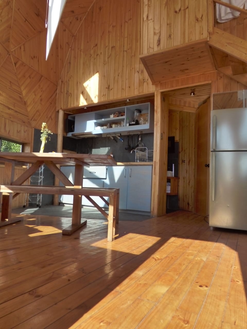 Deluxe Cabin (Domo 3) | Private kitchen | Fridge, microwave, toaster, rice cooker