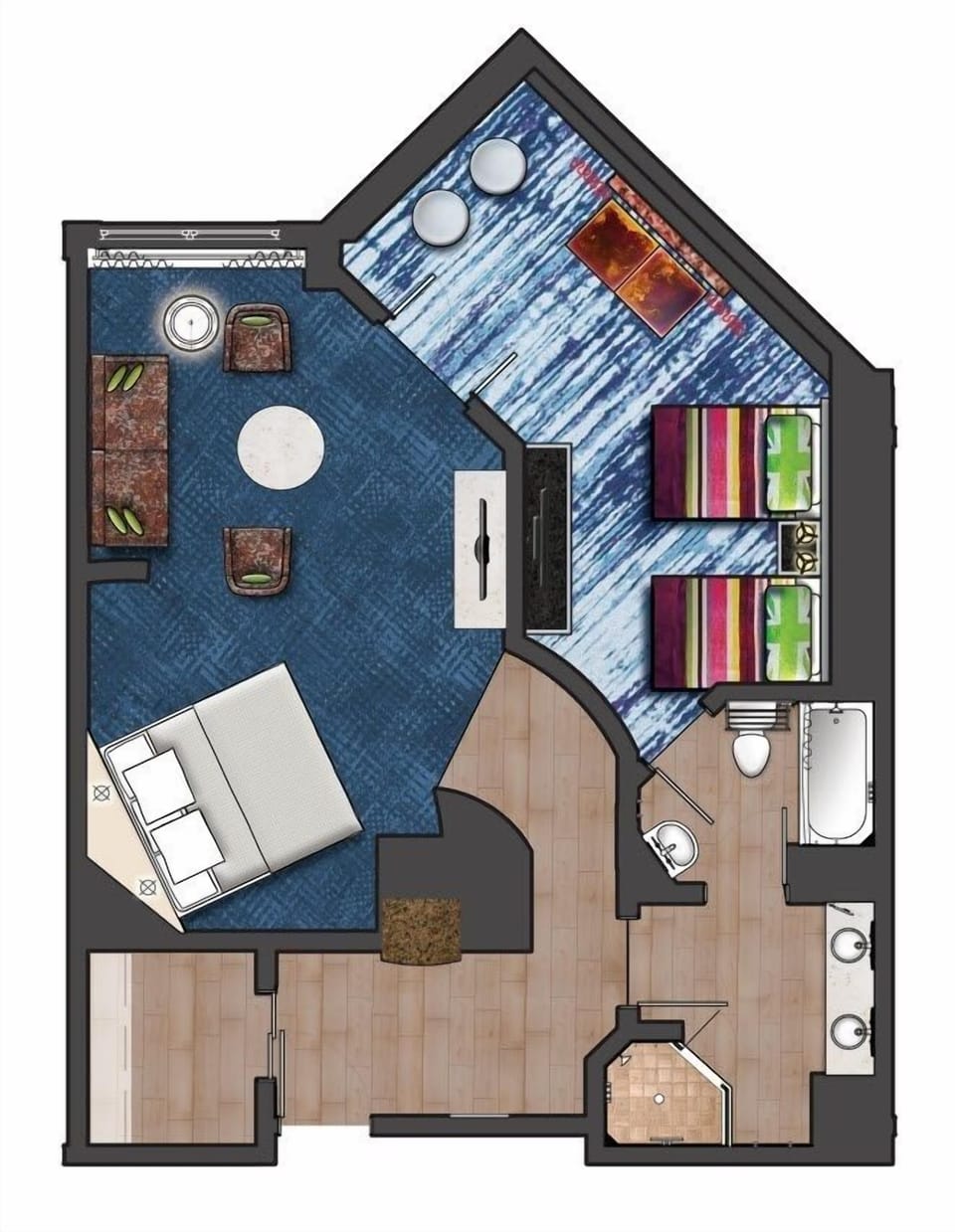 Suite, Non Smoking (Future Rock Star Suite), Includes Universal Express Unlimited^ | Premium bedding, in-room safe, desk, iron/ironing board