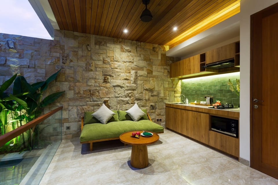 Villa, 1 Bedroom, Private Pool | Private kitchenette | Fridge, microwave, stovetop, griddle