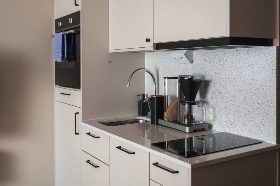 Fridge, oven, stovetop, dishwasher