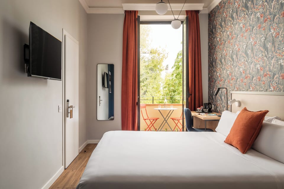 Superior Double Room, 1 King Bed, Terrace | Minibar, desk, blackout drapes, iron/ironing board