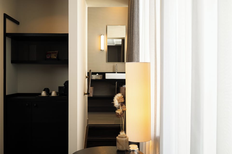 Free toiletries, hair dryer, bathrobes, slippers