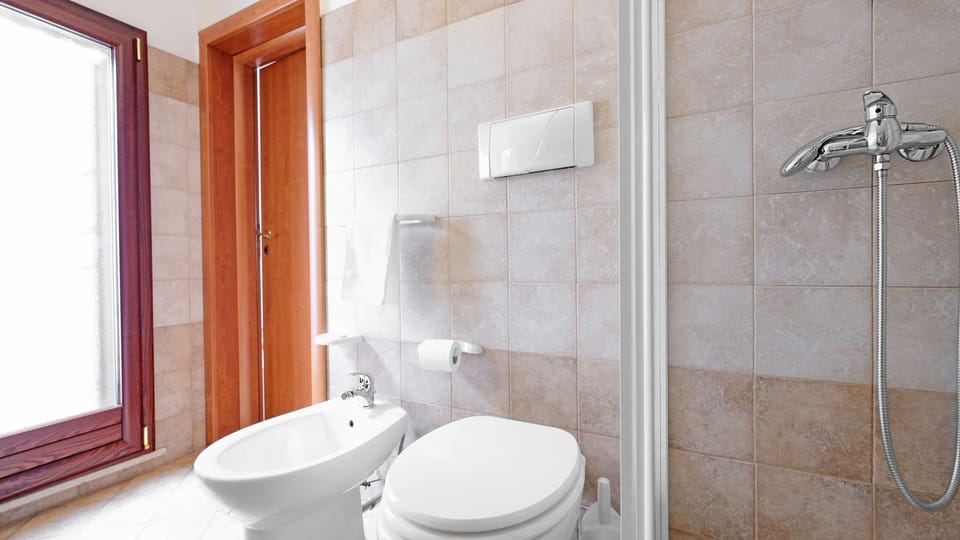 Basic Single Room, 1 Twin Bed | Bathroom | Shower, eco-friendly toiletries, hair dryer, bidet